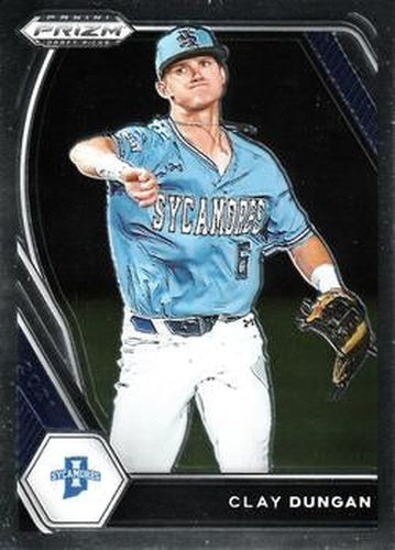 #PDP209 Clay Dungan - Indiana State Sycamores - 2021 Panini Prizm Draft Picks - Pink Velocity Prizm Baseball