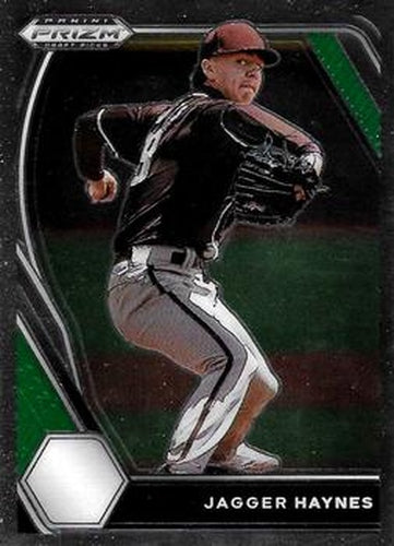 #PDP219 Jagger Haynes - West Columbus High School - 2021 Panini Prizm Draft Picks - Pink Velocity Prizm Baseball