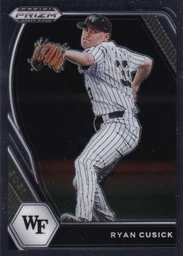 #PDP24 Ryan Cusick - Wake Forest Demon Deacons - 2021 Panini Prizm Draft Picks - Pink Velocity Prizm Baseball