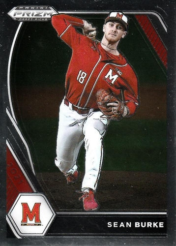 #PDP94 Sean Burke - Maryland Terrapins - 2021 Panini Prizm Draft Picks - Pink Velocity Prizm Baseball