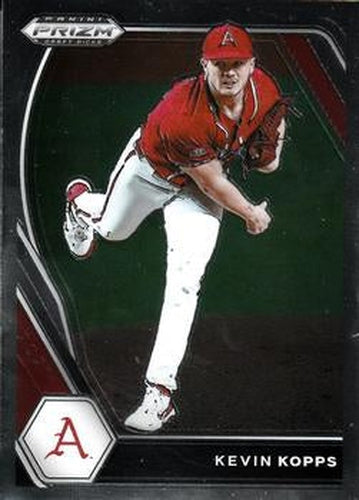 #PDP99 Kevin Kopps - Arkansas Razorbacks - 2021 Panini Prizm Draft Picks - Pink Velocity Prizm Baseball