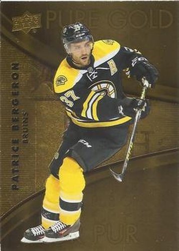 #PG-2 Patrice Bergeron - Boston Bruins - 2016-17 Upper Deck Tim Hortons - Pure Gold Hockey