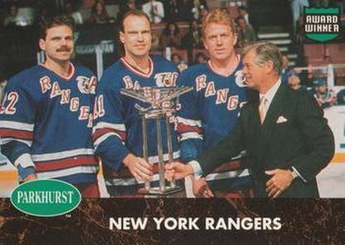 #PHC8 New York Rangers - New York Rangers - 1991-92 Parkhurst - Collectibles Hockey