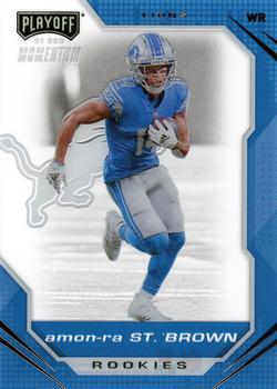 #PMR-28 Amon-Ra St. Brown - Detroit Lions - 2021 Panini Chronicles - Playoff Momentum Rookies Football