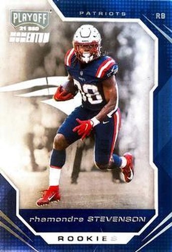 #PMR-29 Rhamondre Stevenson - New England Patriots - 2021 Panini Chronicles - Playoff Momentum Rookies Football