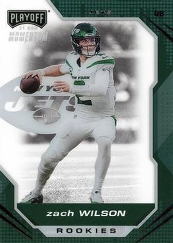 #PMR-2 Zach Wilson - New York Jets - 2021 Panini Chronicles - Playoff Momentum Rookies Football