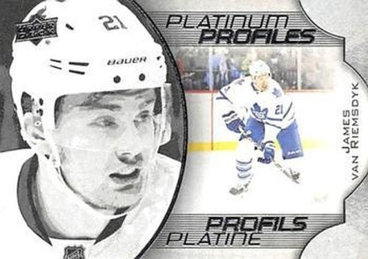 #PP-10 James van Riemsdyk - Toronto Maple Leafs - 2016-17 Upper Deck Tim Hortons - Platinum Profiles Hockey