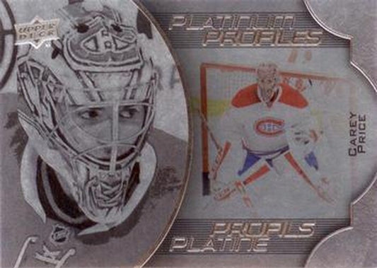 #PP-7 Carey Price - Montreal Canadiens - 2016-17 Upper Deck Tim Hortons - Platinum Profiles Hockey