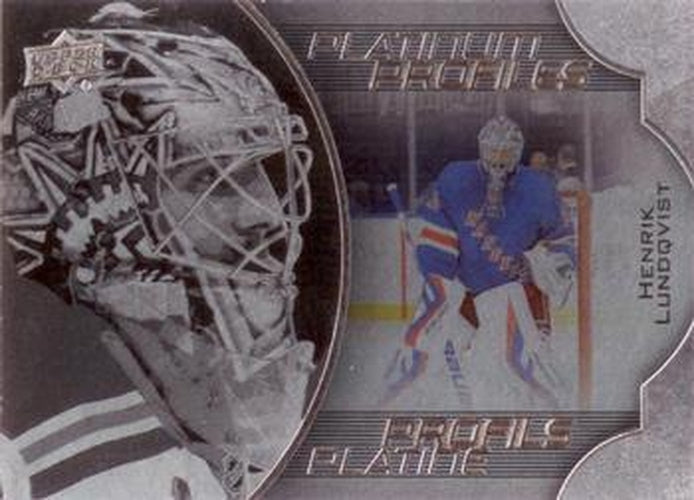 #PP-8 Henrik Lundqvist - New York Rangers - 2016-17 Upper Deck Tim Hortons - Platinum Profiles Hockey