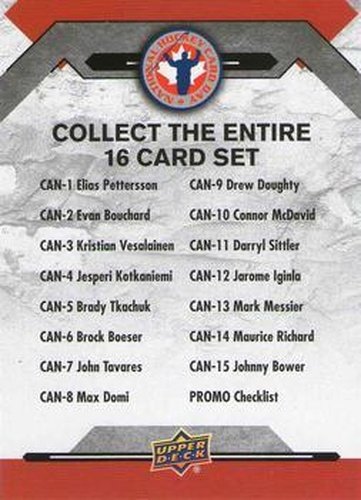 #PROMO Checklist - 2019 Upper Deck National Hockey Card Day Canada Hockey