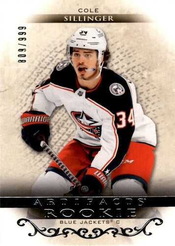 #RED189 Cole Sillinger - Columbus Blue Jackets - 2021-22 Upper Deck Artifacts Hockey