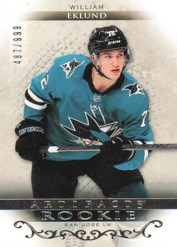 #RED204 William Eklund - San Jose Sharks - 2021-22 Upper Deck Artifacts Hockey