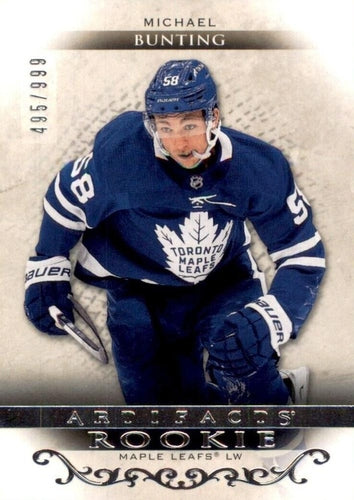 #RED208 Michael Bunting - Toronto Maple Leafs - 2021-22 Upper Deck Artifacts Hockey