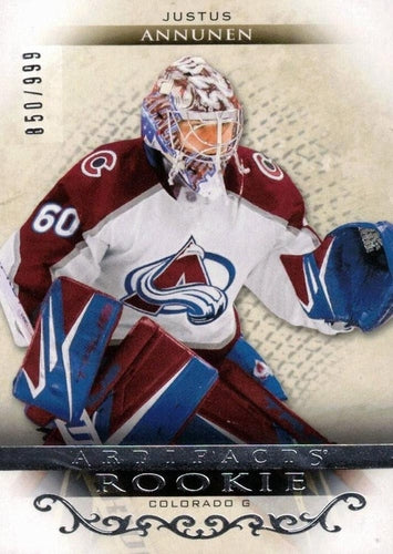 #RED221 Justus Annunen - Colorado Avalanche - 2021-22 Upper Deck Artifacts Hockey