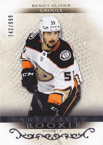 #RED225 Benoit-Olivier Groulx - Anaheim Ducks - 2021-22 Upper Deck Artifacts Hockey