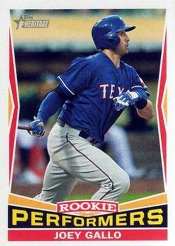 #RP-14 Joey Gallo - Texas Rangers - 2015 Topps Heritage - Rookie Performers Baseball