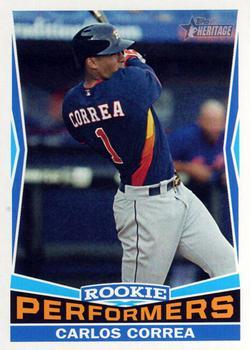 #RP-15 Carlos Correa - Houston Astros - 2015 Topps Heritage - Rookie Performers Baseball