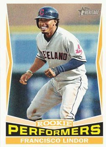 #RP-2 Francisco Lindor - Cleveland Indians - 2015 Topps Heritage - Rookie Performers Baseball