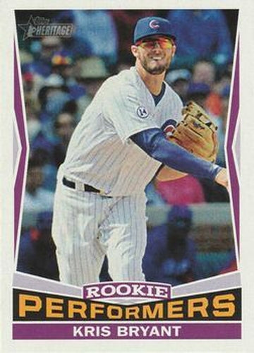 #RP-4 Kris Bryant - Chicago Cubs - 2015 Topps Heritage - Rookie Performers Baseball