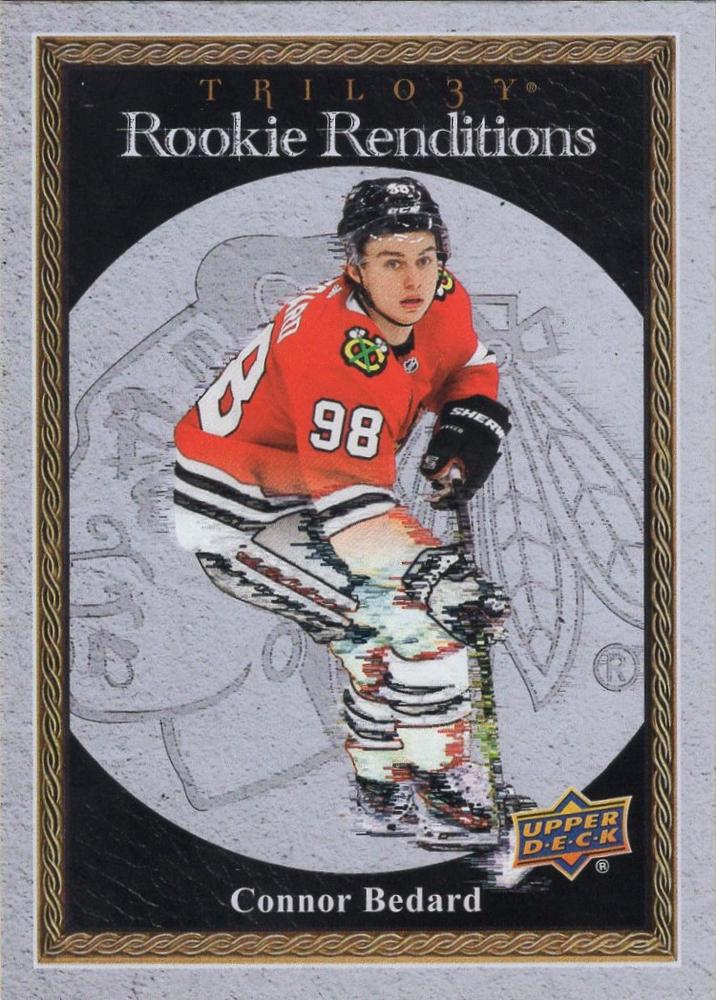 #RR-10 Connor Bedard - Chicago Blackhawks - 2023-24 Upper Deck Trilogy - Rookie Renditions Hockey
