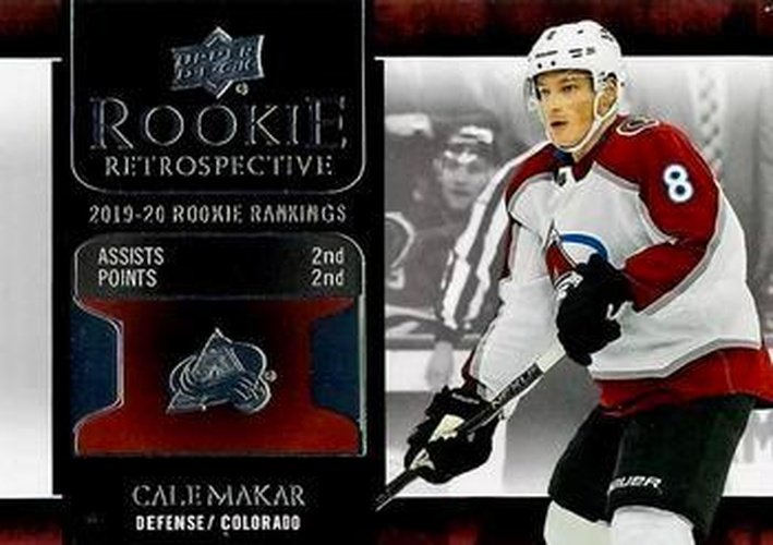 #RR-10 Cale Makar - Colorado Avalanche - 2020-21 Upper Deck - Rookie Retrospective Hockey