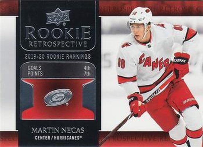 #RR-12 Martin Necas - Carolina Hurricanes - 2020-21 Upper Deck - Rookie Retrospective Hockey