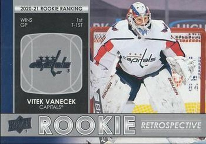 #RR-13 Vitek Vanecek - Washington Capitals - 2021-22 Upper Deck - Rookie Retrospective Hockey
