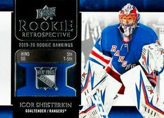#RR-14 Igor Shesterkin - New York Rangers - 2020-21 Upper Deck - Rookie Retrospective Hockey
