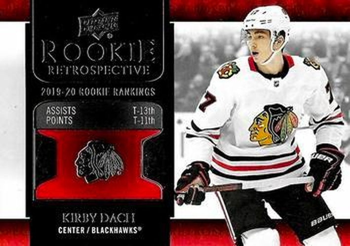 #RR-15 Kirby Dach - Chicago Blackhawks - 2020-21 Upper Deck - Rookie Retrospective Hockey