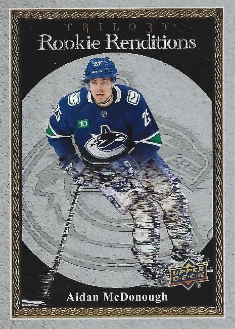 #RR-21 Aidan McDonough - Vancouver Canucks - 2023-24 Upper Deck Trilogy - Rookie Renditions Hockey