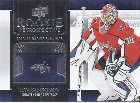 #RR-7 Ilya Samsonov - Washington Capitals - 2020-21 Upper Deck - Rookie Retrospective Hockey