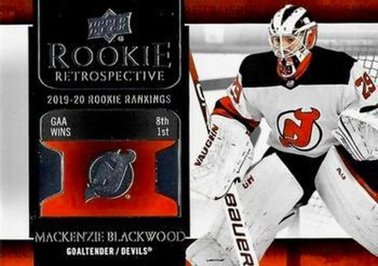#RR-8 Mackenzie Blackwood - New Jersey Devils - 2020-21 Upper Deck - Rookie Retrospective Hockey