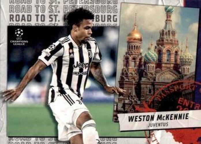 #RSP-08 Weston McKennie - Juventus - 2021-22 Topps UEFA Champions League - Road to St Petersburg Soccer