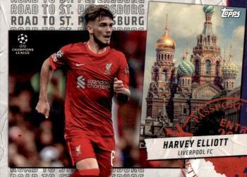 #RSP-09 Harvey Elliott - Liverpool - 2021-22 Topps UEFA Champions League - Road to St Petersburg Soccer