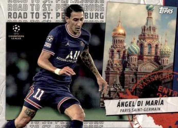 #RSP-15 Ángel Di María - Paris Saint-Germain - 2021-22 Topps UEFA Champions League - Road to St Petersburg Soccer