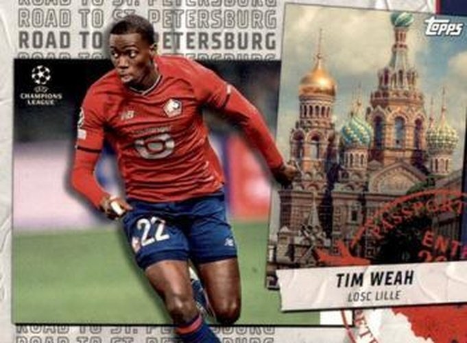 #RSP-17 Tim Weah - LOSC Lille - 2021-22 Topps UEFA Champions League - Road to St Petersburg Soccer