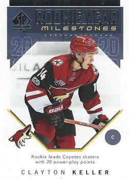 #RYM-CK Clayton Keller - Arizona Coyotes - 2018-19 SP Authentic - Rookie Year Milestones Hockey