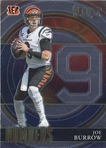 #SN-12 Joe Burrow - Cincinnati Bengals - 2021 Panini Select - Select Numbers Football
