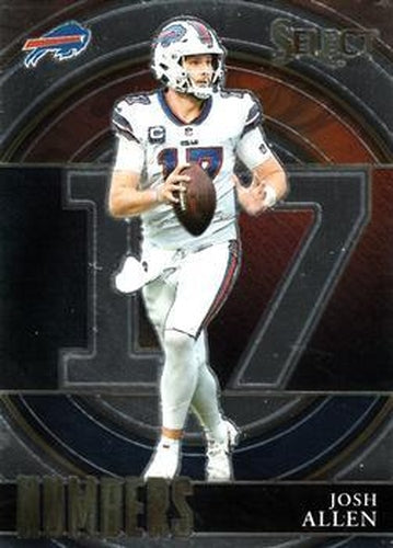 #SN-2 Josh Allen - Buffalo Bills - 2021 Panini Select - Select Numbers Football