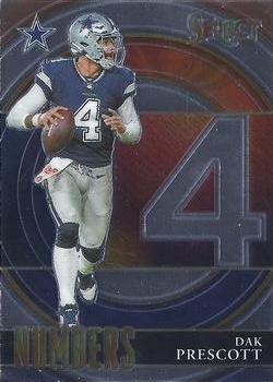 #SN-3 Dak Prescott - Dallas Cowboys - 2021 Panini Select - Select Numbers Football