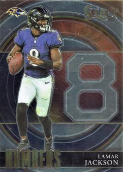 #SN-5 Lamar Jackson - Baltimore Ravens - 2021 Panini Select - Select Numbers Football
