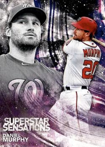 #SSS-41 Daniel Murphy - Washington Nationals - 2018 Topps - Superstar Sensations Baseball