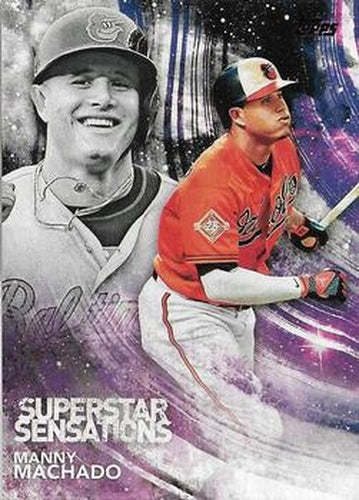 #SSS-9 Manny Machado - Baltimore Orioles - 2018 Topps - Superstar Sensations Baseball