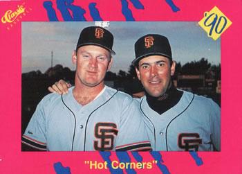 #T11 "Hot Corners" Will Clark / Matt Williams - San Francisco Giants - 1990 Classic Update Baseball