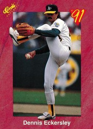 #T18 Dennis Eckersley - Oakland Athletics - 1991 Classic II Baseball