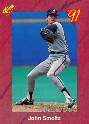 #T27 John Smoltz - Atlanta Braves - 1991 Classic II Baseball