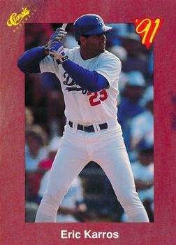 #T36 Eric Karros - Los Angeles Dodgers - 1991 Classic II Baseball