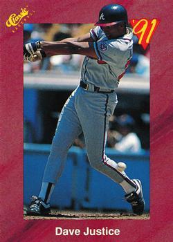 #T63 Dave Justice - Atlanta Braves - 1991 Classic II Baseball