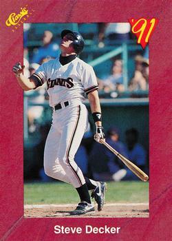#T64 Steve Decker - San Francisco Giants - 1991 Classic II Baseball