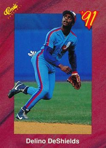 #T71 Delino DeShields - Montreal Expos - 1991 Classic II Baseball